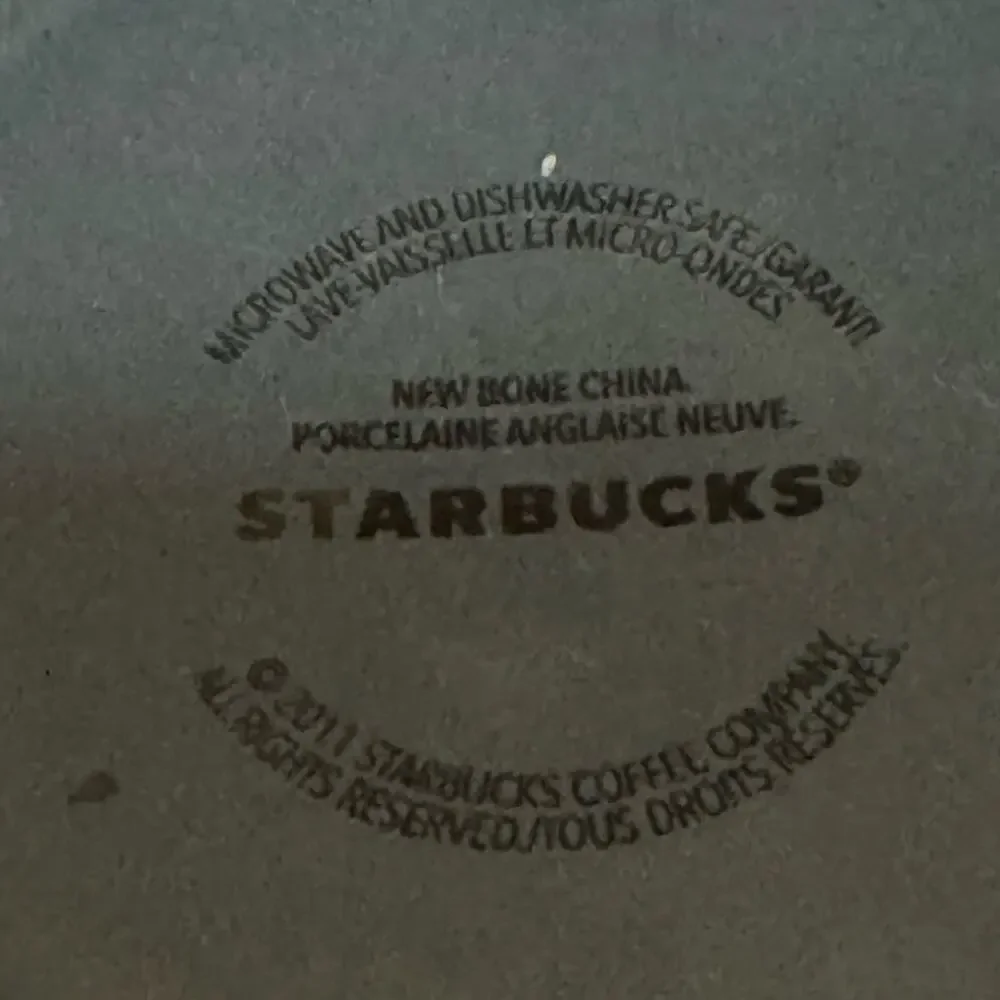 Starbucks 2011 Etched Vespa Scooter Moped Silhouette Collectible Mug 16 oz